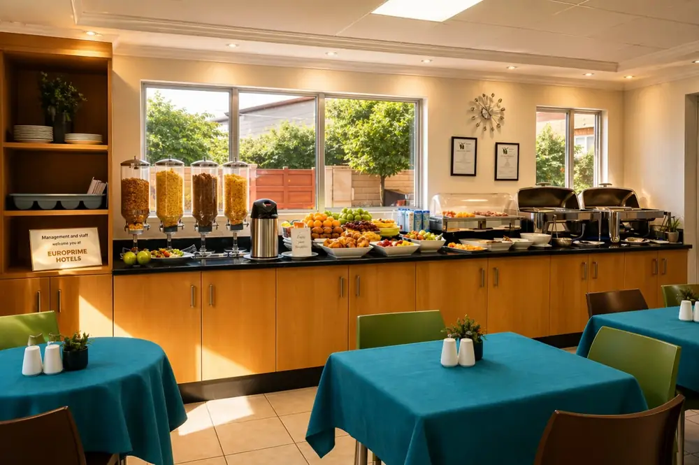 Europrime Airport breakfast buffet